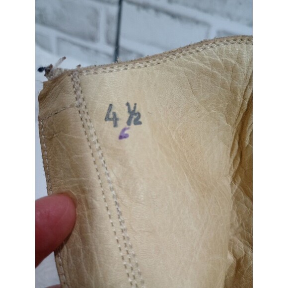 MEXICAN WOMEN'S HEELED ANKLE BOOTS & BELT Beige/Tan Color OSTRICH - Picture 11 of 16